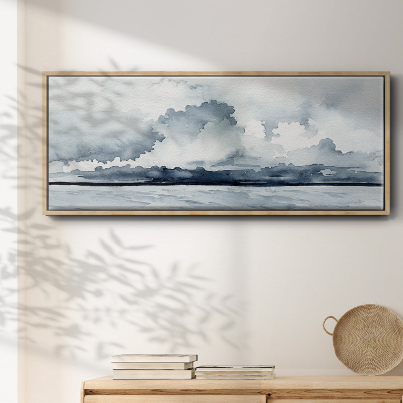 Passing Rain Storm I- Framed Canvas