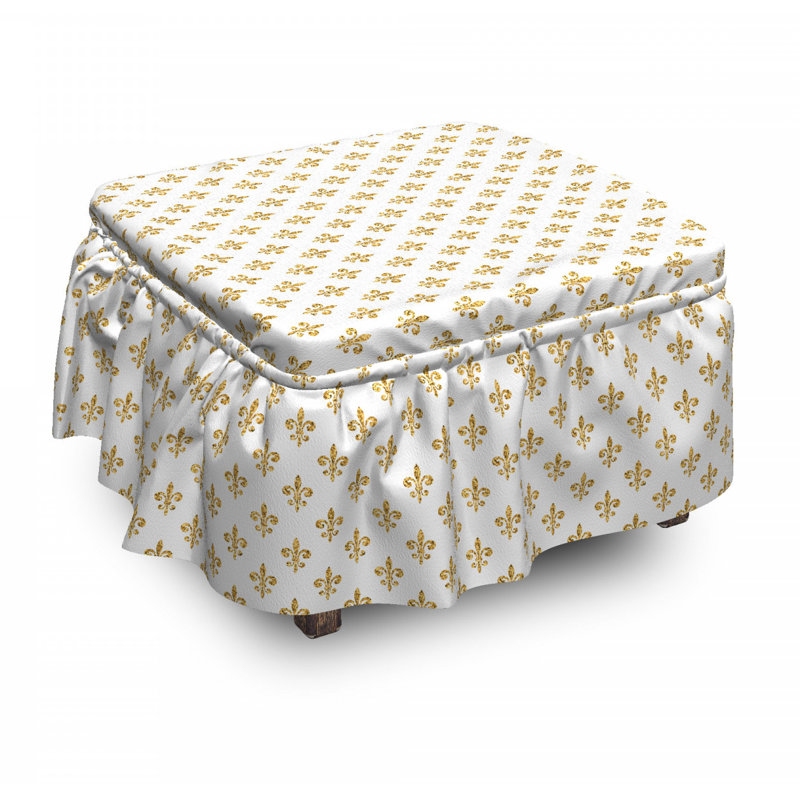Housse pour repose-pieds français floral classic