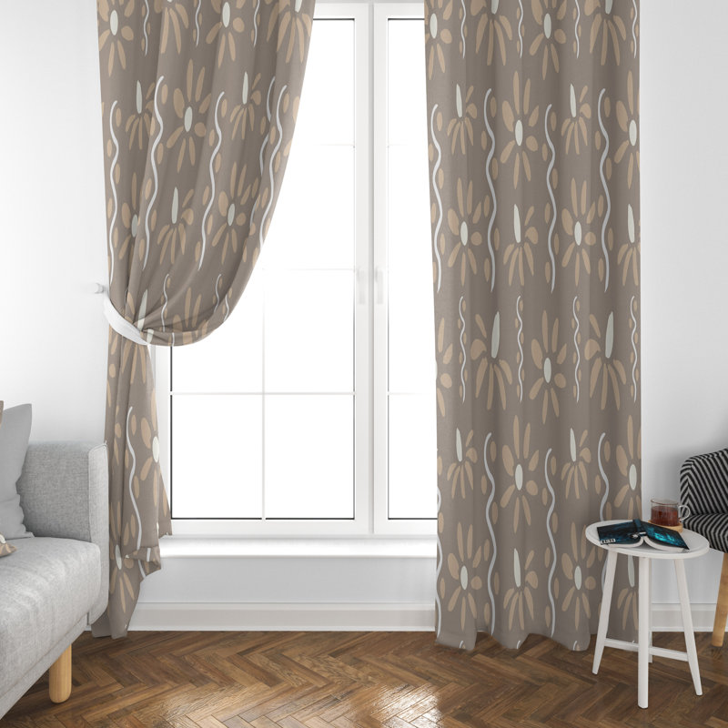 Paire de rideaux obscurcissant Sheela, L 20 po x L 52 po