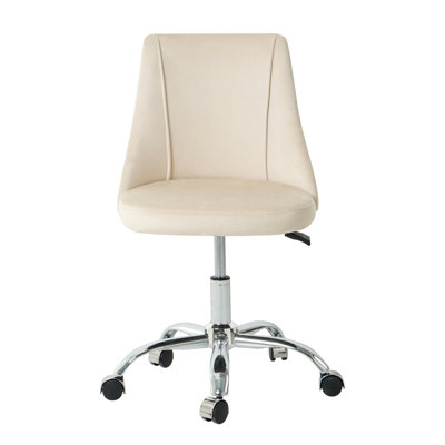 Chaise de salle à manger en velours blanc, pieds en métal, conception ergonomique, hauteur de siège réglable, chaise à pieds relevables modernes avec revêtement, confortable, courbe élégante, blanc,