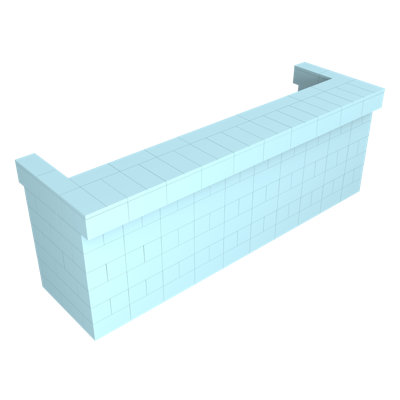 EverBlock 120" Wide Cantilever Bar and Counter Kit