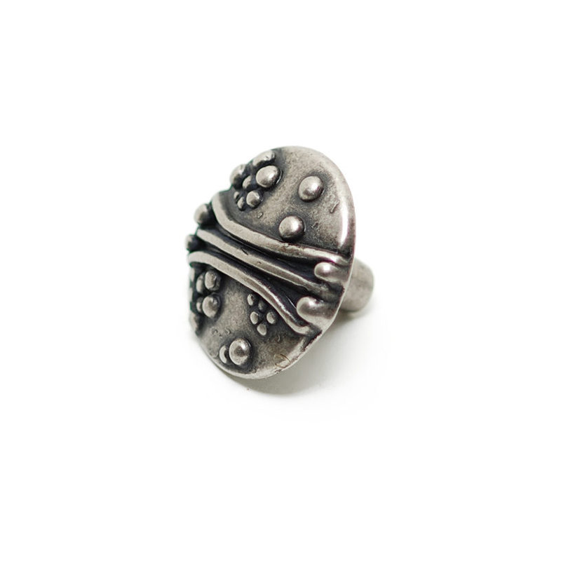 Expression Round Knob, Faux Iron