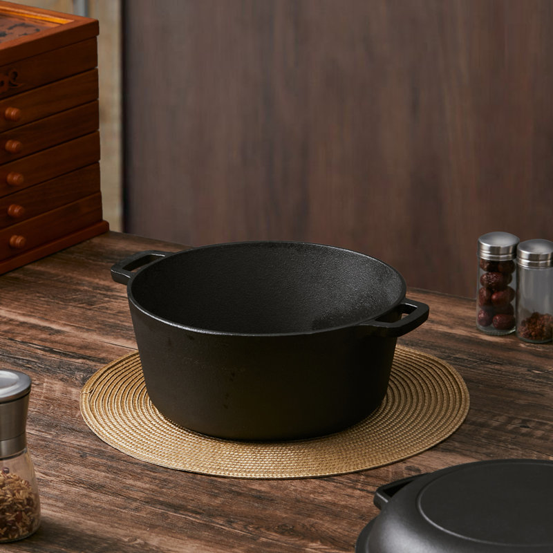 Living And Home 5L Cast Iron Pot Set