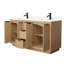 Meuble-lavabo double 60 po avec plateau en quartz Maroni-100480810-99459419-99459417