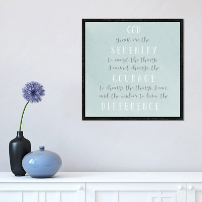 Serenity Prayer - Print on Canvas