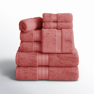 8-Piece Combed Cotton Towel Set