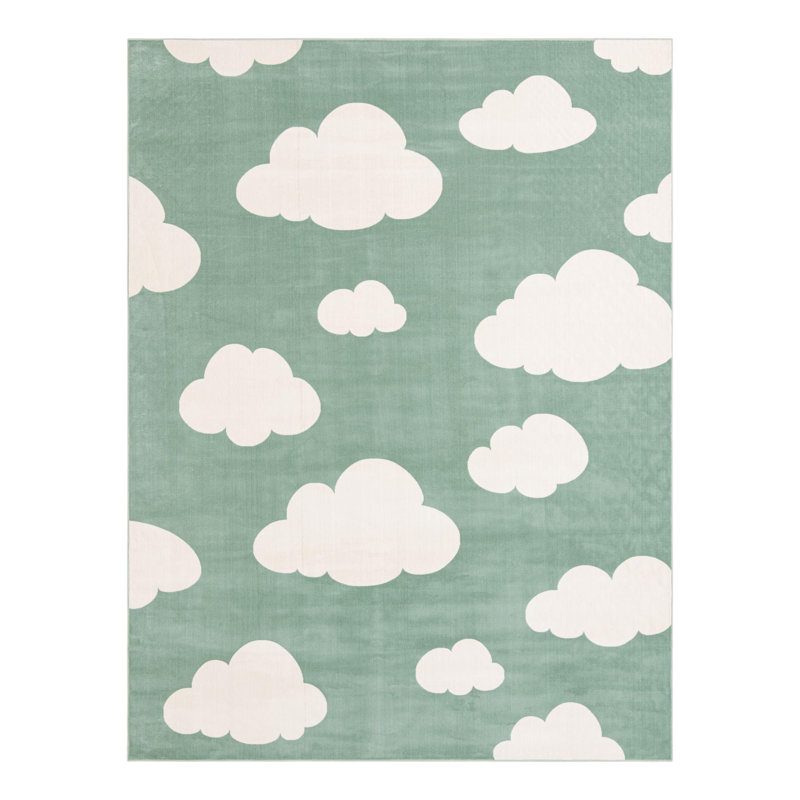 Unique Loom Clouds Whimsy Kids Rug, Rectangle 10' x 13'1"