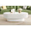 Table basse ovale moderne et cannelée 43,3 pouces Modern-129222931