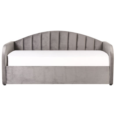 Amaryss Upholstered Velvet Daybed with Trundle Bed