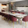 Rectangular Extendable Dining Table Up To 110'' with Sintered Stone Top for 8-12