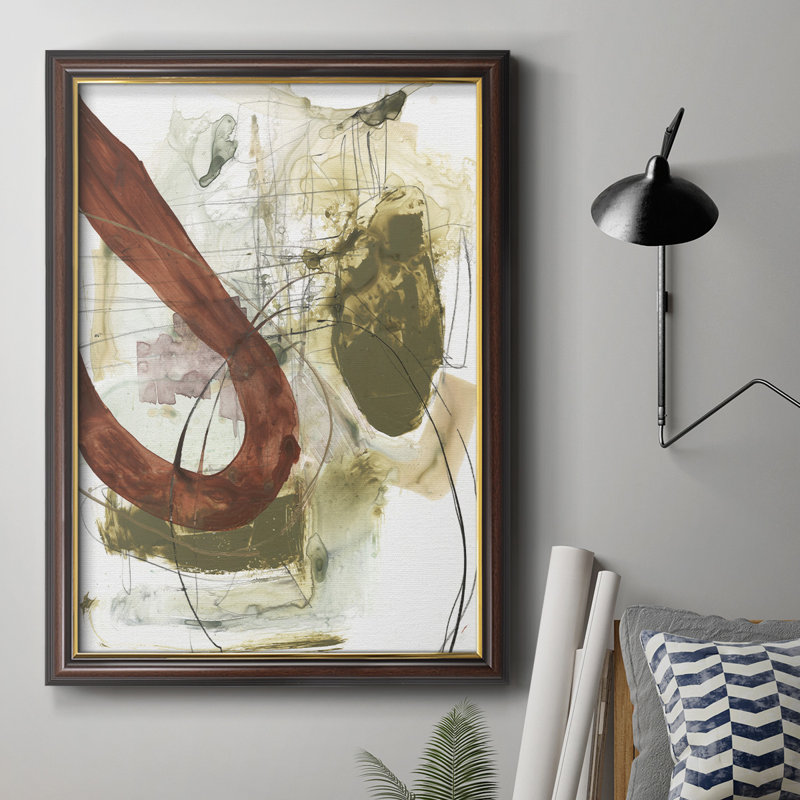 Rusted Loops I - Peinture sur toile encadrée, H 20 po x l 16 po x P 2,5 po