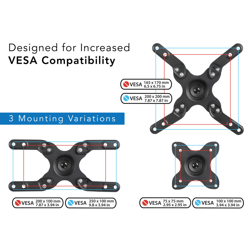 Mount-It! Full Motion TV Wall Mount Bracket w/ 15" Extension Articulating Tilt Arm | Fits 17-47 in.