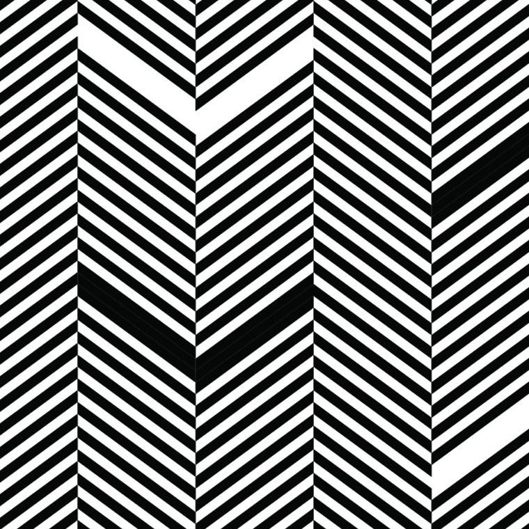Chevron And Herringbone Chevron Wall Mural, 120" W x 180" L