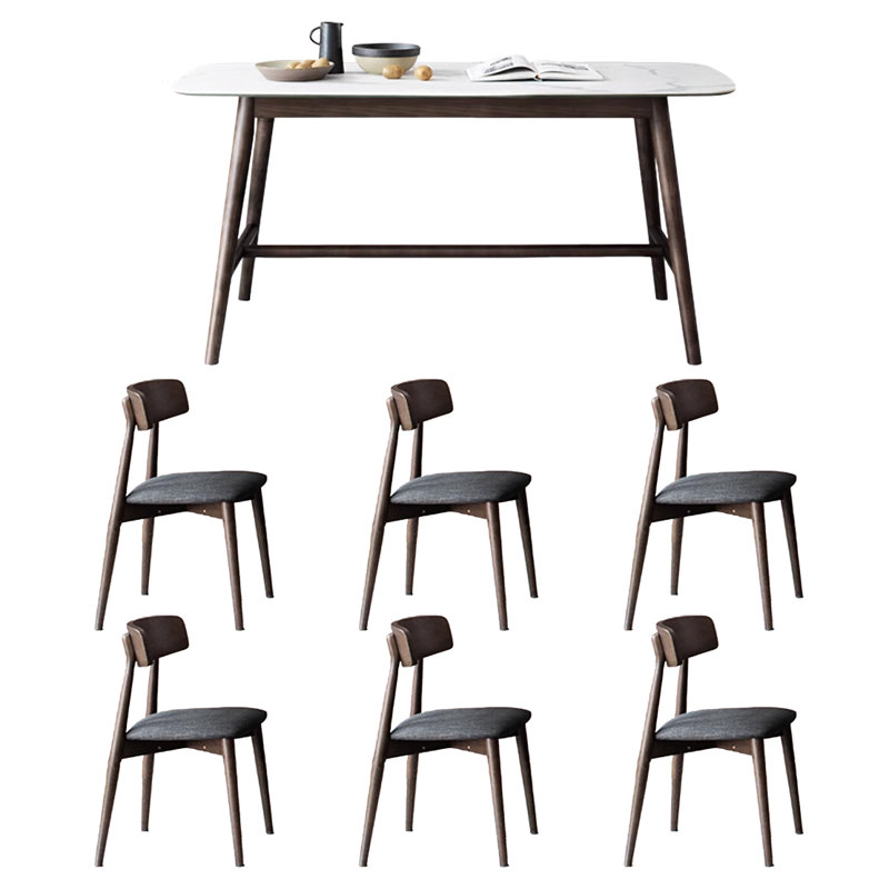 Small rectangular dining table and chair, 29.5"H x 70.8"L x 35.4"W
