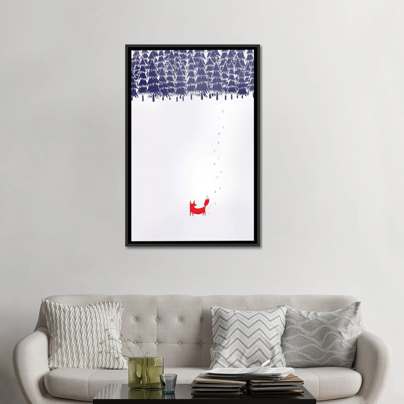 « seul », reproduction sur toile, H 26 po x l 18 po x P 1,5 po, Toile encadrée noire