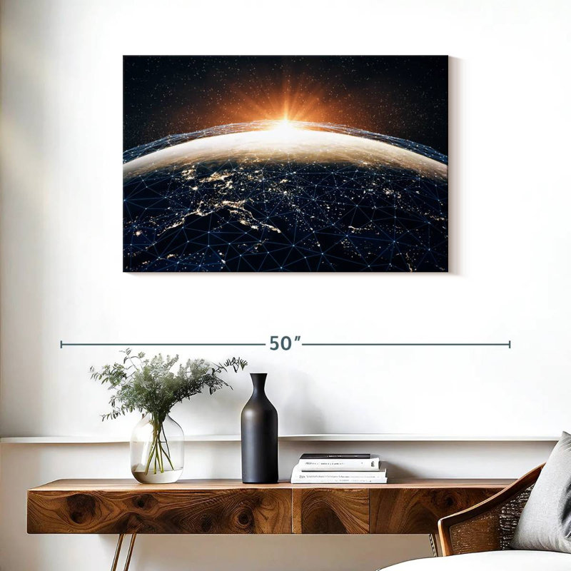 Keiri Digital World, 24" H x 36" W