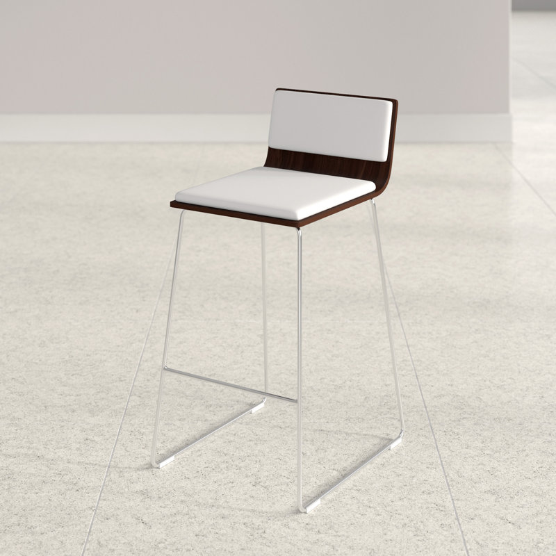Tabouret de bar 29 po Sawyer, Noyer, Blanc