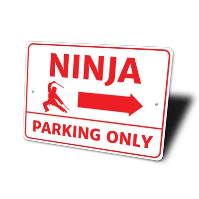 Enseigne en aluminium Ninja