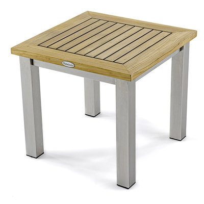 Mazhar Outdoor Square Side Table