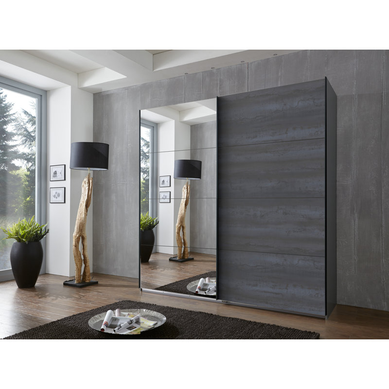 Elmaleh 3 Door Manufactured Wood Wardrobe, 210cm H x 180cm W x 64cm D
