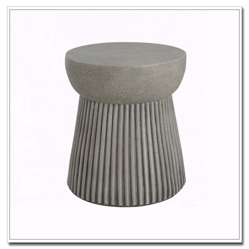 Outdoor LightWeight Concrete Side Table