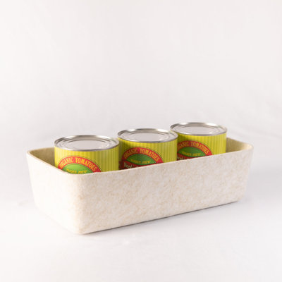 Sculpted Felt Storage Long Bin