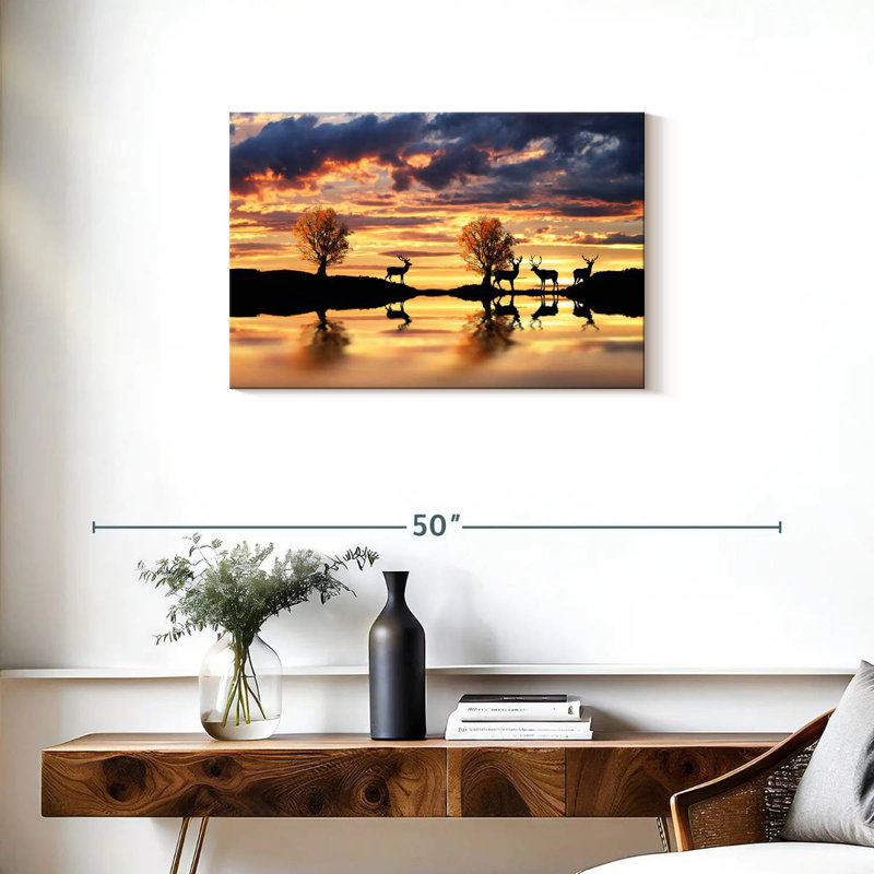 Cerf Brampt Lakeside, H 20 po x l 30 po