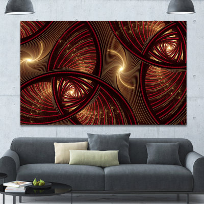 " Brown Symmetrical Fractal Pattern "