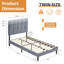 Lit plateforme tapissier avec tête de lit ajustable, sans sommier, sans bruit-1326321264-1319193279