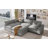 Upholstered Oversize Modular Sofa With Removable Ottoman,Sectional Sofa