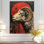 «Grey Red Astrology Rams Resilience Aries - Astronomie Aries», reproduction d'art murale