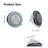 High-Pressure Rain Shower Head with 3 Spray Modes, Chrome Finish