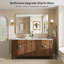 Miroir de salle de bain mural Llesenia-184043389-184043386-179273157