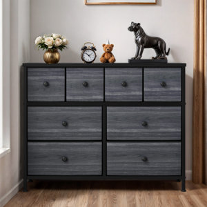 8 Drawers Black Storage Fabric Chest