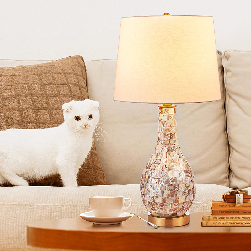 Denamarie 25.5" H Shell Table Lamp