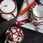 Missoni Tea Pot-Coffee Pot Nastri Bordeaux  Diam 4.72" , H 5.12"