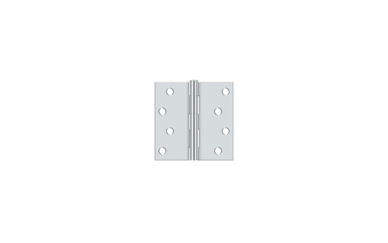 Steel Hinge, Polished Chrome