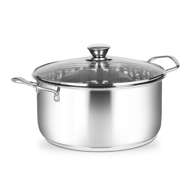 Stainless Steel Stock Pot with Lid, 5 L