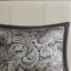 Couvre-lit pour grand lit 5 pièces - noir avec motif cachemire actualisé et texture douce et confortable-120264769-120264771