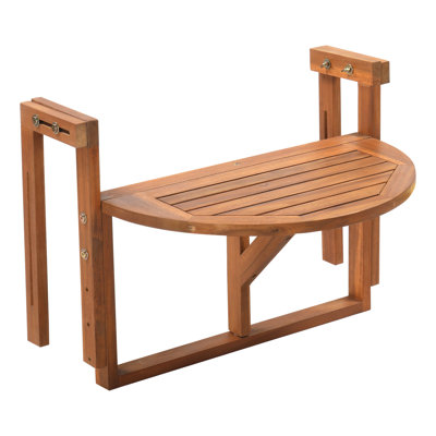 Patio Folding Acacia Wood Side Table