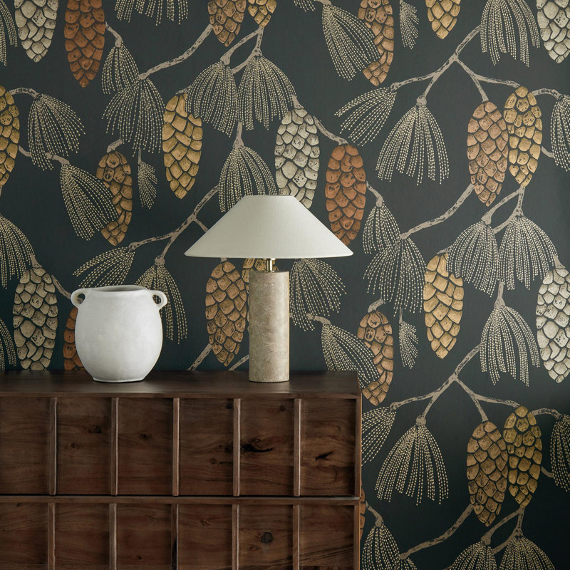 Epitome Wallpaper, Copper/Gold/Sepia