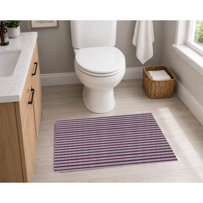 Tapis de toilette rectangulaire absorbant et antidérapant Comb Row