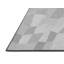 Tapis rond gris à motif géométrique-470432547