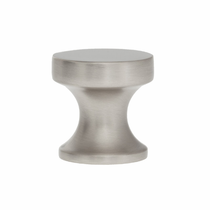 Poignée ronde en nickel satiné 1 po High Desert, Nickel satiné