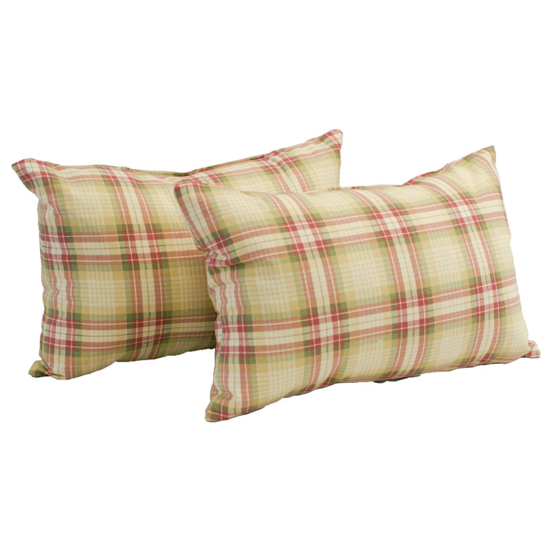 Plaid Reversible Throw Pillow