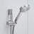 5-Spray Handheld Shower Faucet - 10-Inch Matte Black Wall Mounted With Slide Bar For Bathroom And
