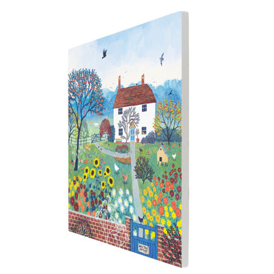 JO GRUNDY Farmhouse Plants & Flowers Wall Decor on Ceramic