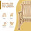 Chaise berçante d'extérieur, chaise berçante Adirondack rustique avec siège à lattes