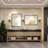 Molly Tempered Glass and Metal  Alloy Square-Corner Framed French Cleat Mounted Wall Bathroom / Vanity Mirror-1578174450