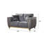Causeuse Lavern - gris-106927647
